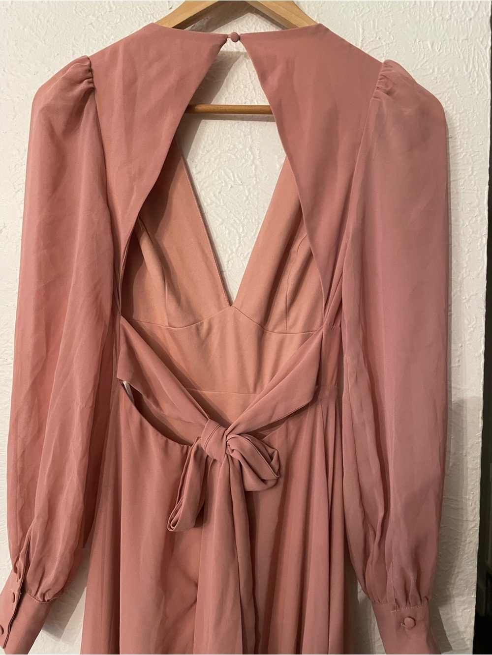 Lulus Talk About Divine Blush
Long Sleeve Backless Maxi Dress Pink Size XS - Picture 6 of 8